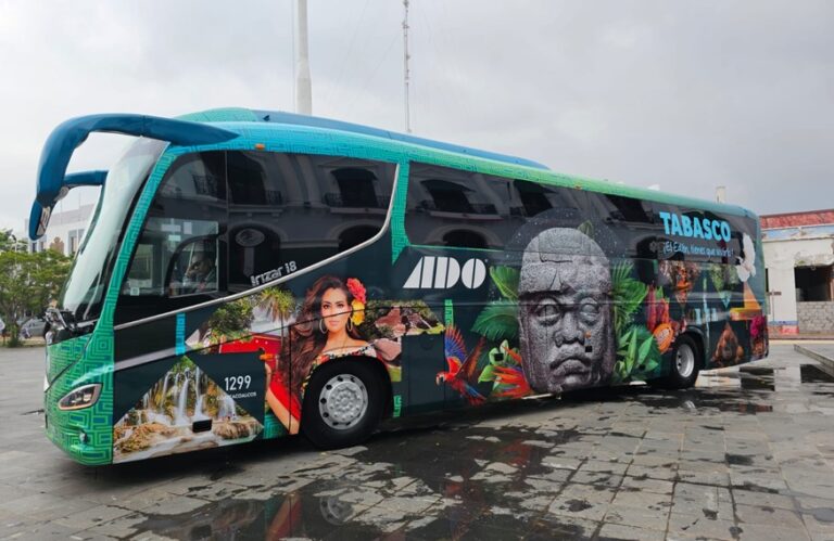 ADO lanza ‘Tabasco en Movimiento’, un autobús para promover al Edén de México