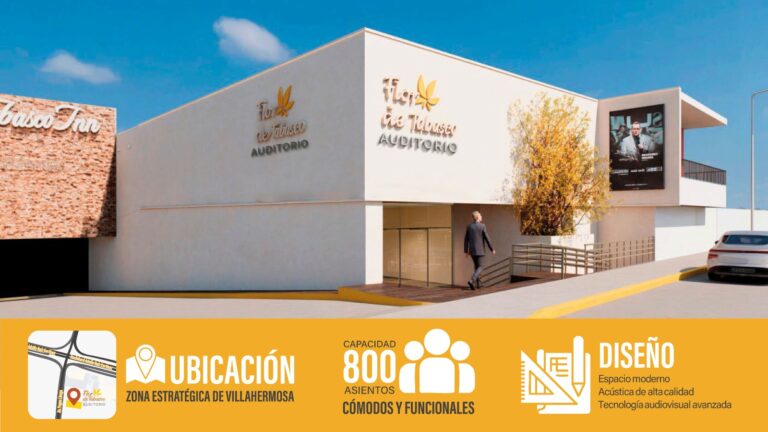 Anuncian la construcción del Auditorio ‘Flor de Tabasco’
