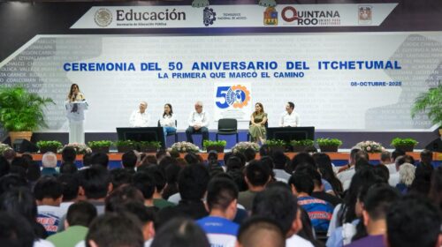 Mara Lezama celebra el 50 aniversario del Instituto Tecnológico de Chetumal