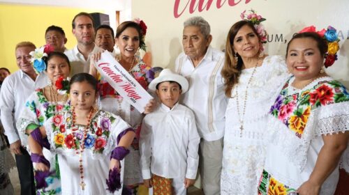 Mara Lezama celebra la tradicional Fiesta de la Cancha Maya