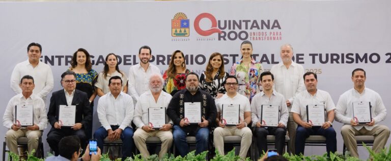 Mara Lezama entrega el Premio Estatal de Turismo 2025