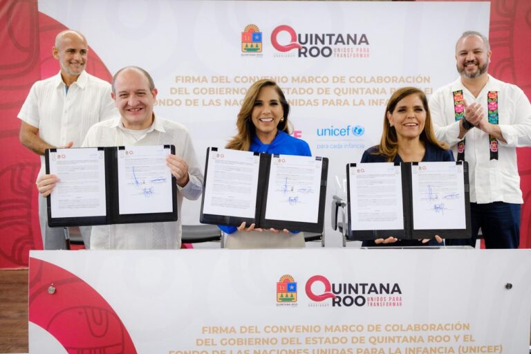 Quintana Roo fortalece la protección integral de la niñez con convenio con Unicef