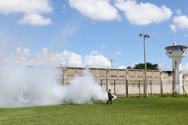 Realizan operativo de fumigación en el Cereso de Mérida
