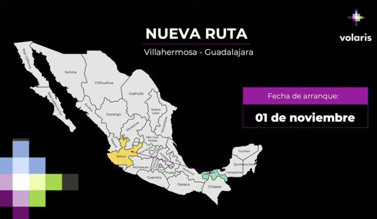 Volaris anuncia nueva ruta aérea hacia Tabasco, y Home Depot una inversión de 400 mdp
