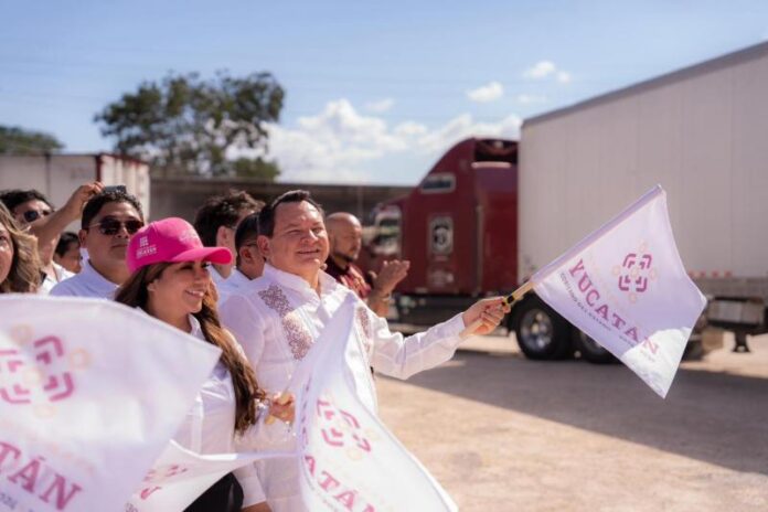 Yucatán envía 30 toneladas de ayuda humanitaria Yucatán envía 30 toneladas de ayuda humanitaria