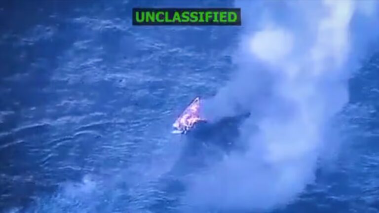 EU ataca lancha “con drogas” frente a costas de Venezuela