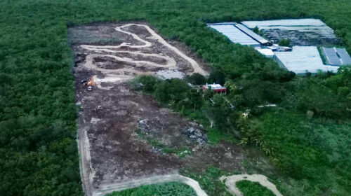 Profepa clausura pista de motocross en Chicxulub Pueblo, Yucatán