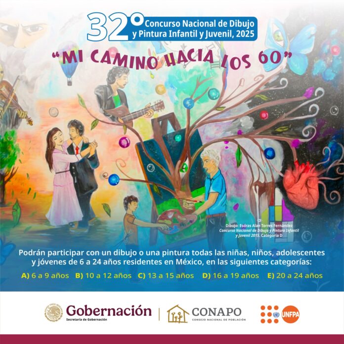 Anuncian a ganadores de la fase estatal del 32.º Concurso Nacional de Dibujo y Pintura Infantil 2025