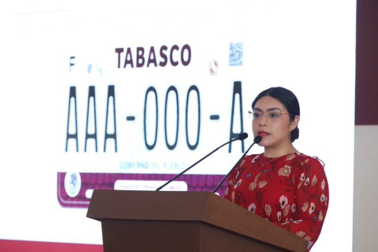 Anuncian canje de placas de circulación en Tabasco; proceso se hará en línea