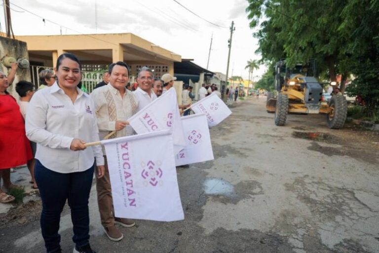 Anuncian reconstrucción de calles en Umán; destinan 6 mdp