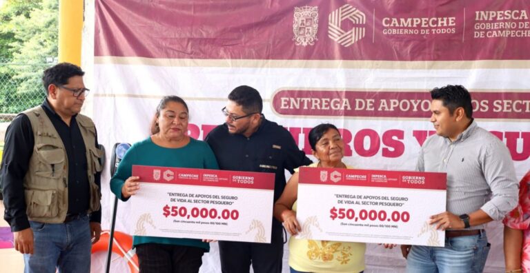 Entregan apoyos al sector pesquero y acuícola de Campeche