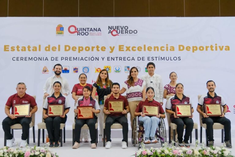 Mara Lezama entrega el Premio Estatal del Deporte 2025