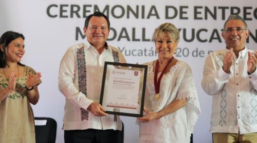 Maricarmen Pérez recibe la Medalla Yucatán 2025