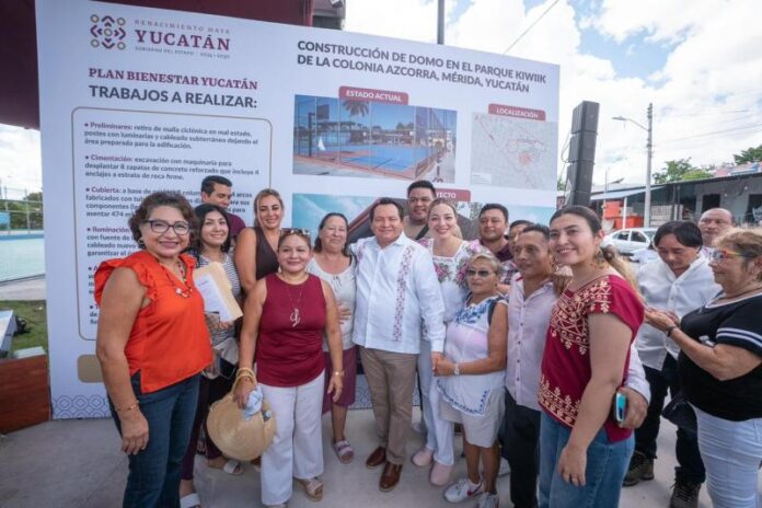 Rehabilitan parque en Mérida para fortalecer el deporte y la convivencia familiar