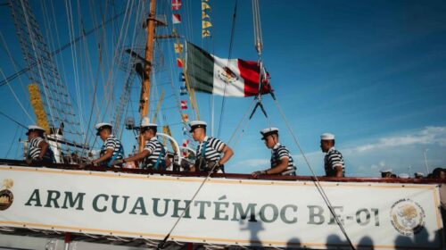 Yucatán recibe al Buque Escuela “Cuauhtémoc”1