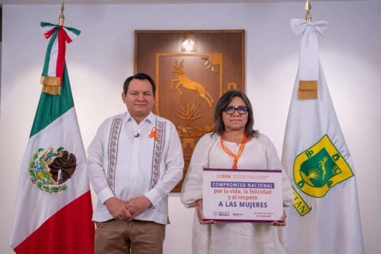 Yucatán se suma al compromiso nacional por la vida y el respeto a las mujeres