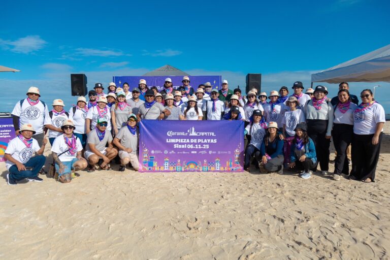 Grupo Modelo impulsa experiencias positivas previo al Corona Capital Sessions Mérida: limpian Playa Sisal con Voluntarios Modelo