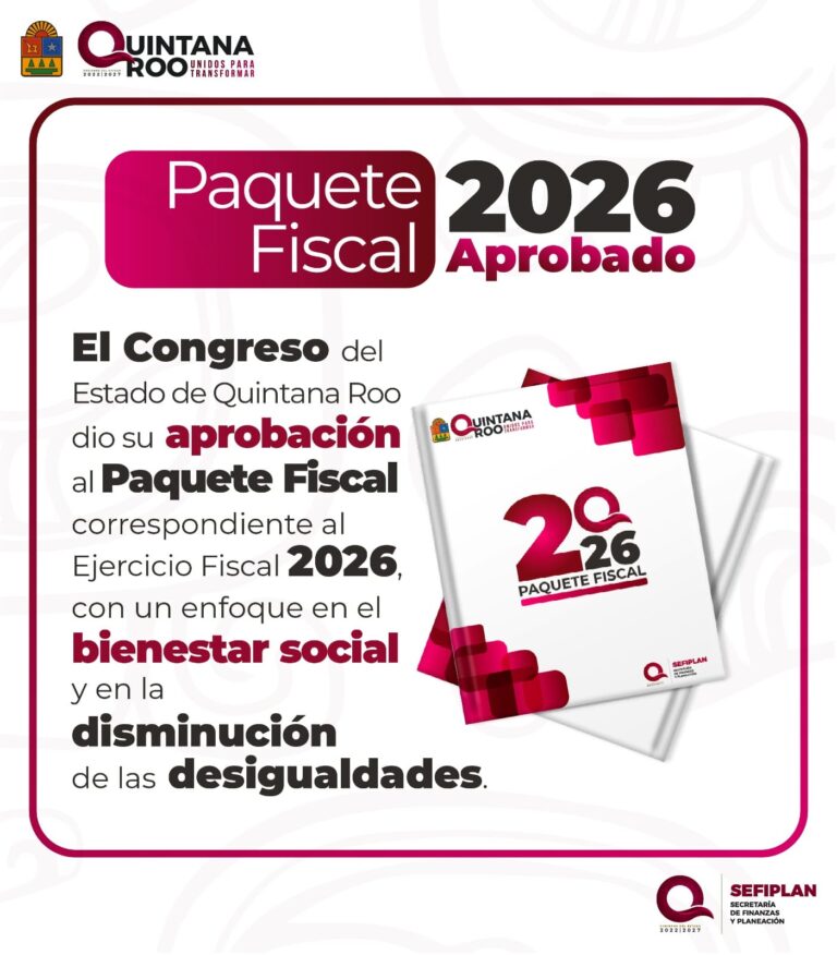 Congreso de Quintana Roo aprueba el presupuesto estatal 2026
