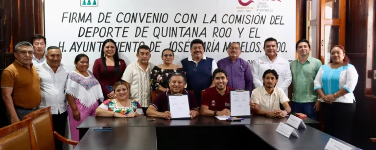 Convenio deportivo promete abrir oportunidades históricas para atletas de José María Morelos en Quintana Roo