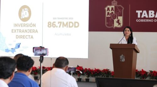 En 2025 se generaron más de 501 mil empleos en Tabasco; inversión extranjera superó los 86 mdd
