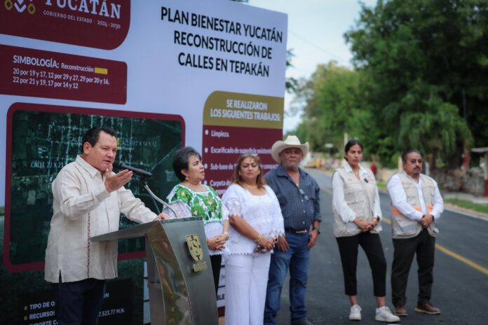 Familias de Tepakán cuentan con calles dignas