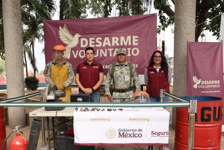 Invitan a participar en campaña de desarme voluntario en Tabasco