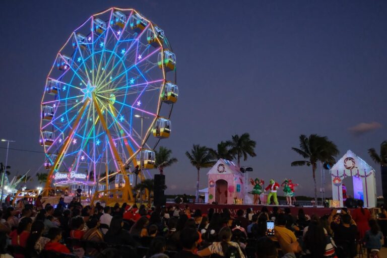 Mara Lezama inaugura las Villas Navideñas en el Malecón Tajamar