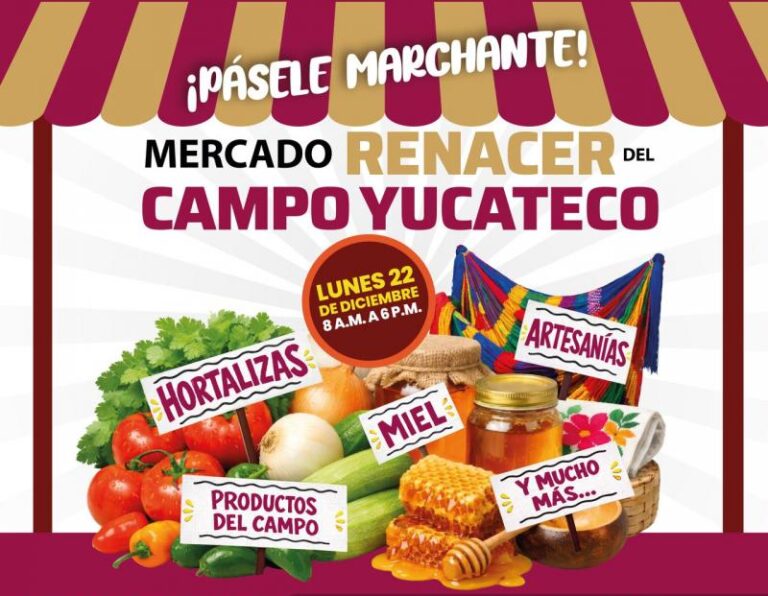 Mercado Renacer del Campo Yucateco llega al Parque La Plancha