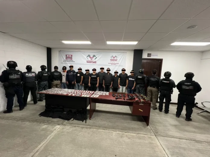 Operativo federal en Chiapas deja 12 detenidos vinculados al CJNG