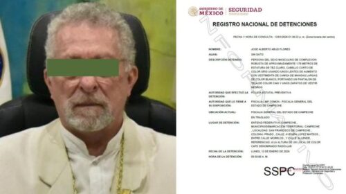 Detienen al rector de la Universidad Autónoma de Campeche por posesión de drogas