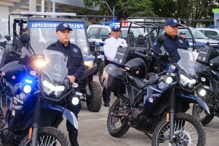 Mara Lezama fortalece a la Policía Municipal de Cozumel