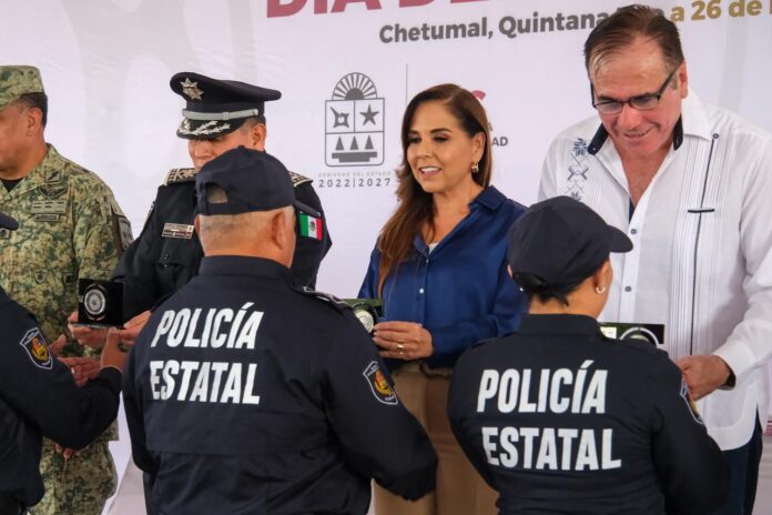 Mara Lezama reconoce la labor de las y los policías de Quintana Roo