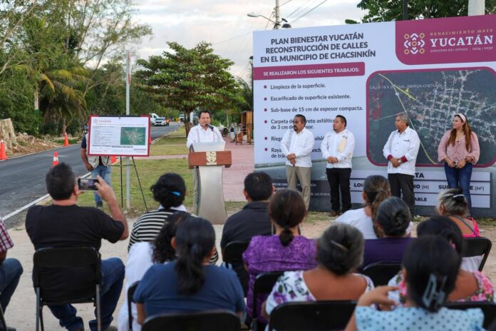 Plan Bienestar Yucatán mejora la movilidad en Chacsinkín
