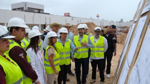 Supervisan avances del nuevo Hospital General del ISSSTE en Chetumal