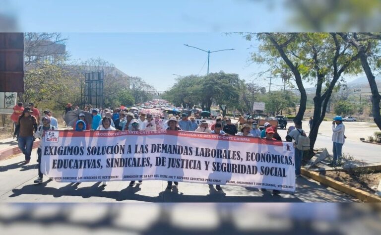 Maestros de Chiapas inician paro de 48 horas