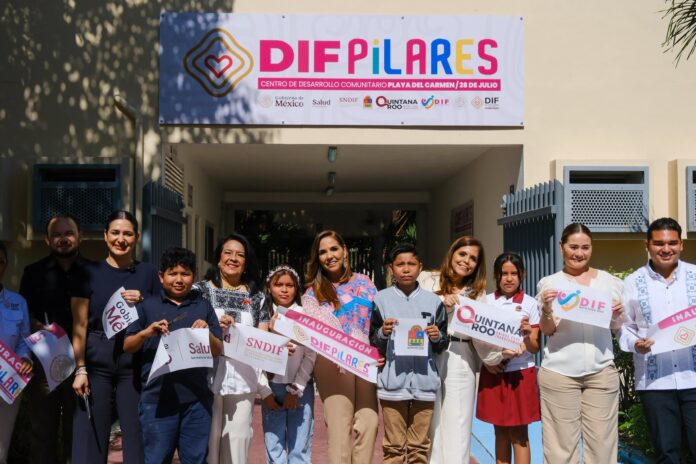 Mara Lezama inaugura Centro Pilares en Playa del Carmen