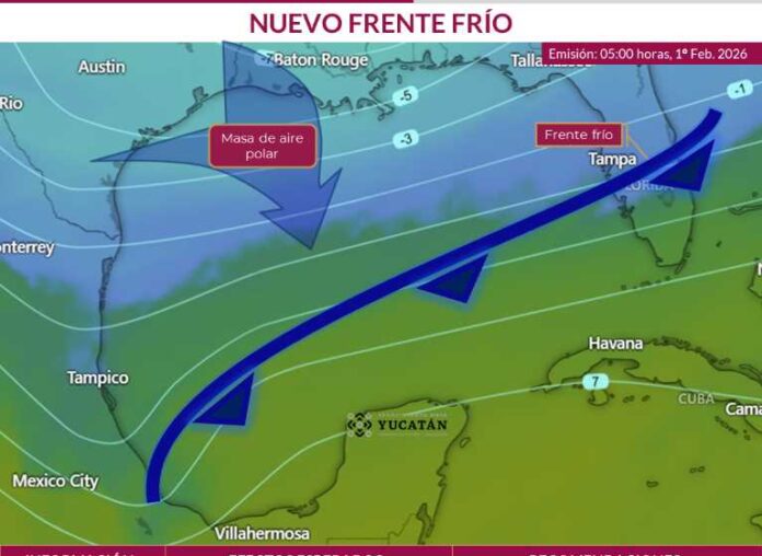 Nuevo frente frío mantendrá un ambiente frío en Yucatán