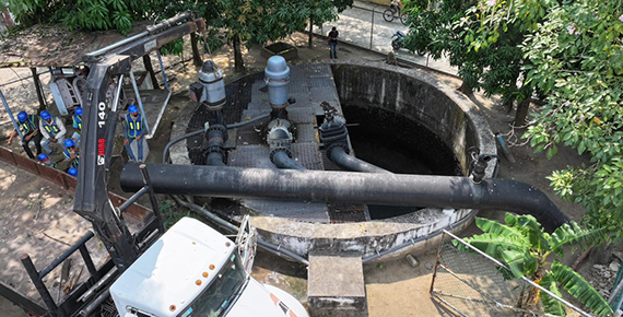 Ponen en marcha la rehabilitación del cárcamo ‘Deportiva’ en Cárdenas