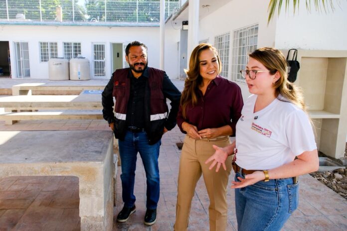 Supervisan rehabilitación del Centro Territorio Joven y del Comedor Estudiantil en Cancún
