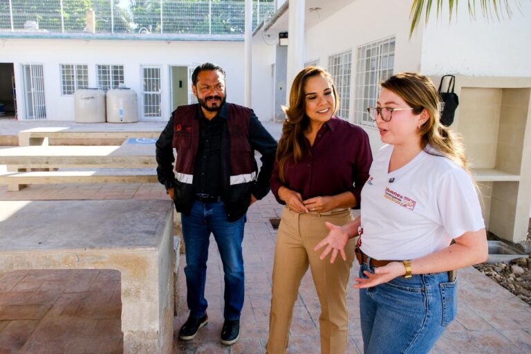 Supervisan rehabilitación del Centro Territorio Joven y del Comedor Estudiantil en Cancún