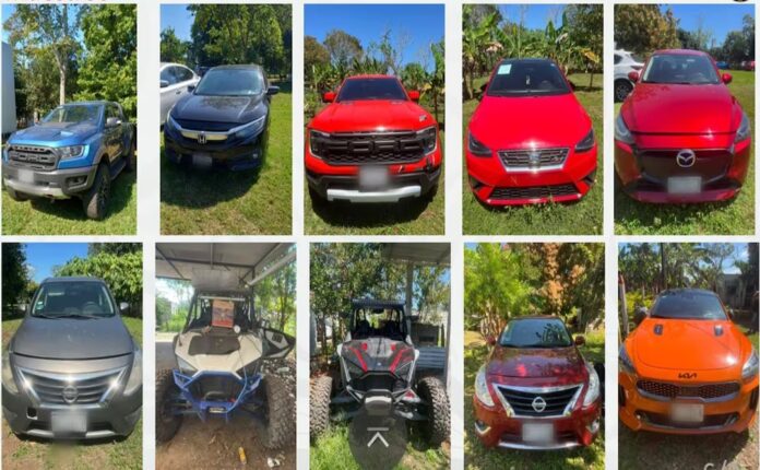 Decomisan 34 vehículos de lujo de “La Barredora”; además, detienen a dos mujeres