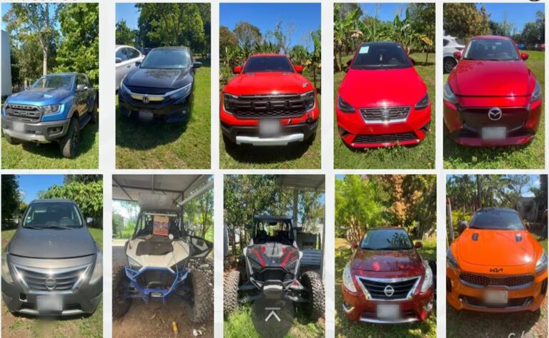 Decomisan 34 vehículos de lujo de “La Barredora”; además, detienen a dos mujeres