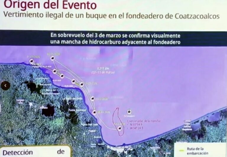 Derrame en el Golfo de México tiene 3 fuentes de origen: Marina