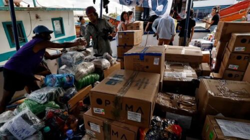 Desde Yucatán, zarpa 30 toneladas de ayuda humanitaria para Cuba