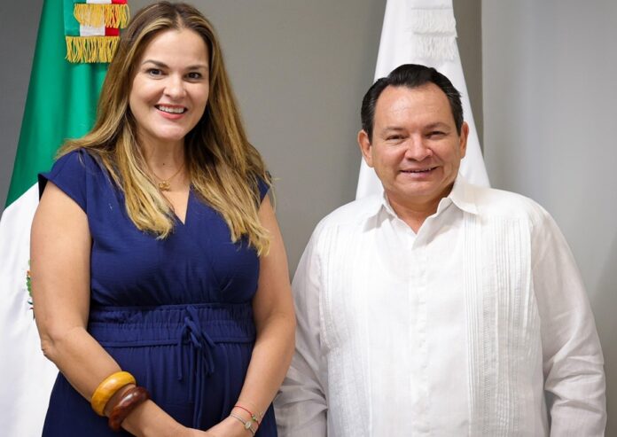 Díaz Mena y Cecilia Patrón acuerdan trabajo coordinado para garantizar el desarrollo de Mérida