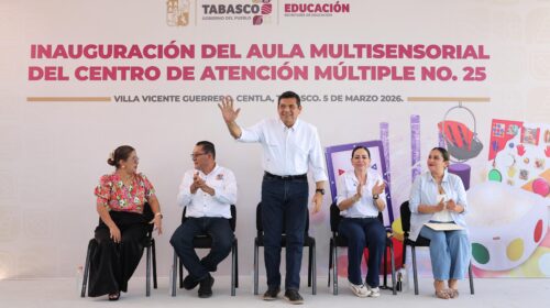 Entregan aula multisensorial en Villa Vicente Guerrero, Centla; es la quinta de su tipo en Tabasco