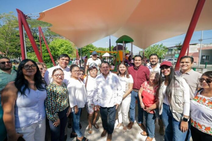 Gobierno de Yucatán recupera parque infantil y andadores al oriente de Mérida