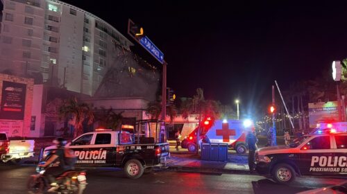 Un fuerte incendio consumió una palapa de Grupo Xcaret, en Cancún, generando intensa movilización de emergencia.