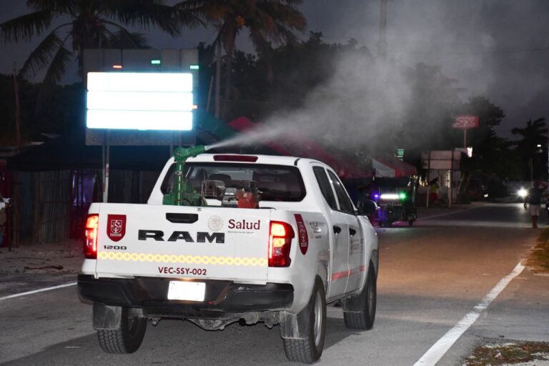 Intensifican el combate contra el dengue con operativo en la costa de Yucatán