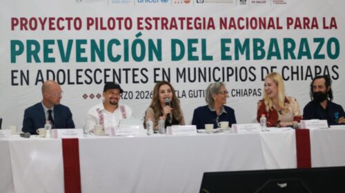 Lanzan en Chiapas plan piloto para prevenir embarazo adolescente